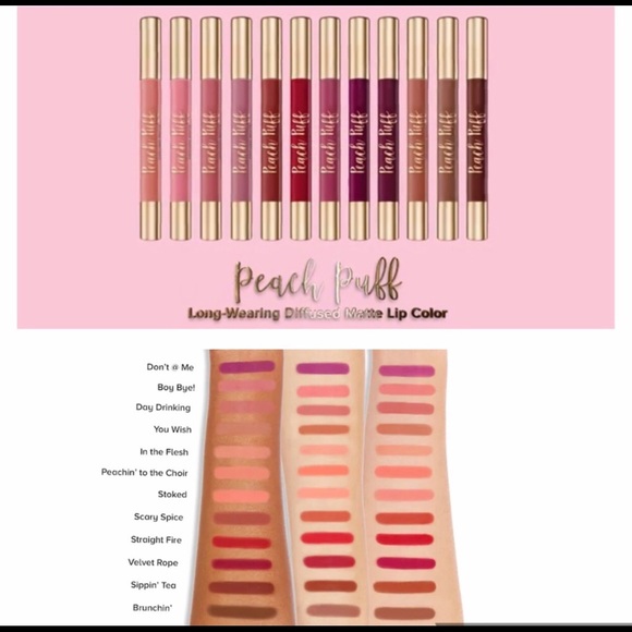 Too Faced Peach Puff Matte Lipstick - Picture 5 of 6